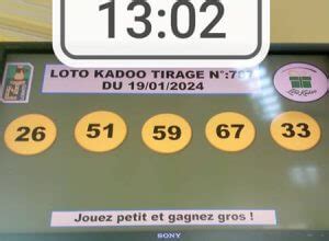Résultats du loto Kadoo tirage 787 – LOTTO ou LOTO TOGO: .
